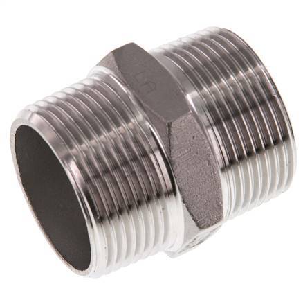 R 1 1/4'' Acero inoxidable Doble Boquilla 16 Bar