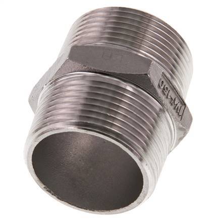 R 1 1/4'' Acero inoxidable Doble Boquilla 16 Bar