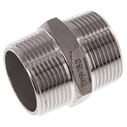 R 1 1/4'' Acero inoxidable Doble Boquilla 16 Bar