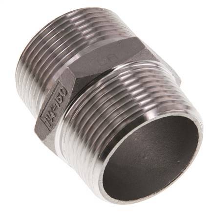 R 1 1/4'' Acero inoxidable Doble Boquilla 16 Bar