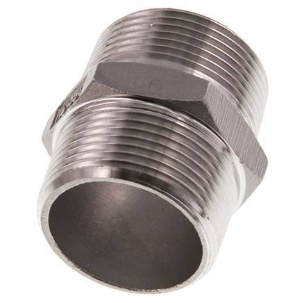 R 1 1/4'' Acero inoxidable Doble Boquilla 16 Bar