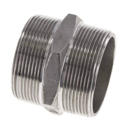 2'' NPT Acero inoxidable Espiga doble 16 Bar