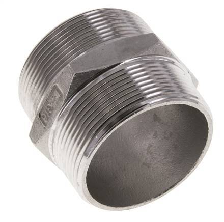 2'' NPT Acero inoxidable Espiga doble 16 Bar