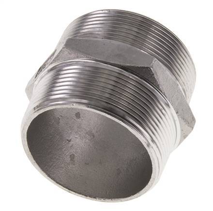 2'' NPT Acero inoxidable Espiga doble 16 Bar
