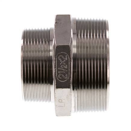 R 2 1/2'' x R 2'' Acero inoxidable de doble espiga 16 barras