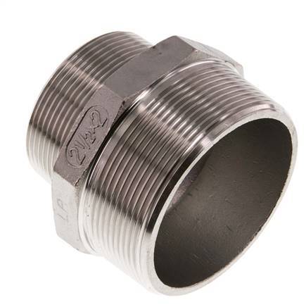 R 2 1/2'' x R 2'' Acero inoxidable de doble espiga 16 barras