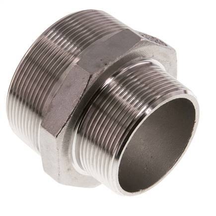 R 2 1/2'' x R 2'' Acero inoxidable de doble espiga 16 barras