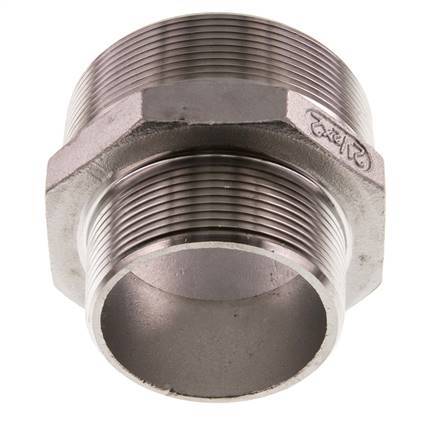 R 2 1/2'' x R 2'' Acero inoxidable de doble espiga 16 barras