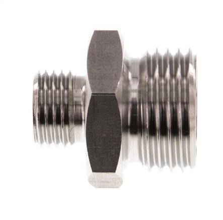 G 1/2'' x G 1/4'' Acero inoxidable de doble espiga 40 Bar