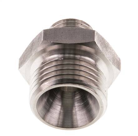 G 1/2'' x G 1/4'' Acero inoxidable de doble espiga 40 Bar