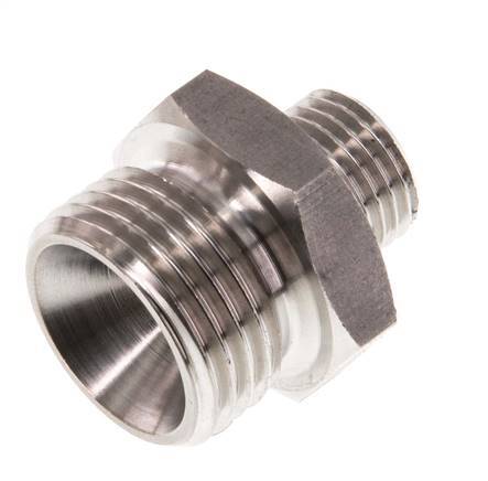 G 1/2'' x G 1/4'' Acero inoxidable de doble espiga 40 Bar