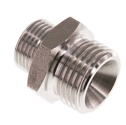 G 1/2'' x G 3/8'' Acero inoxidable de doble espiga 40 Bar