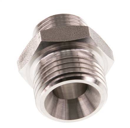 G 1/2'' x G 3/8'' Acero inoxidable de doble espiga 40 Bar