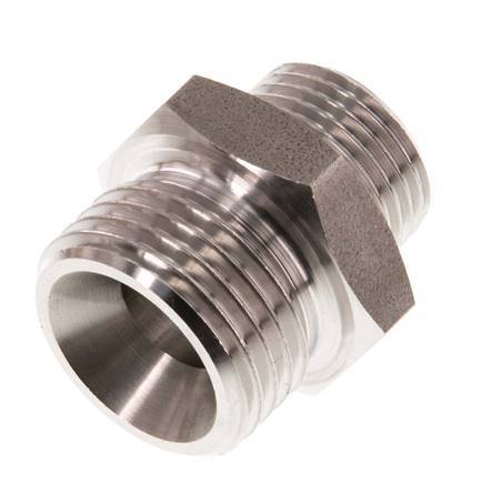 G 1/2'' x G 3/8'' Acero inoxidable de doble espiga 40 Bar