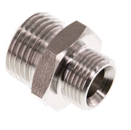 G 1/2'' x G 3/8'' Acero inoxidable de doble espiga 40 Bar