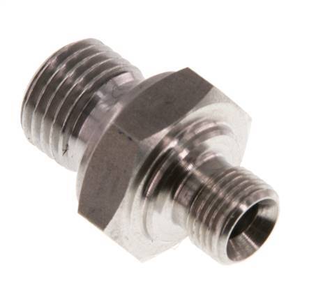 G 1/4'' x G 1/8'' Acero inoxidable doble espiga 400 Bar - Hidráulico