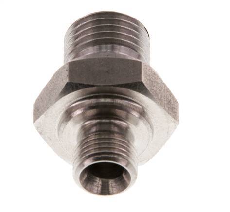 G 1/4'' x G 1/8'' Acero inoxidable doble espiga 400 Bar - Hidráulico