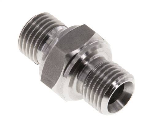 G 1/4'' Acero inoxidable doble espiga 400 Bar - Hidráulico