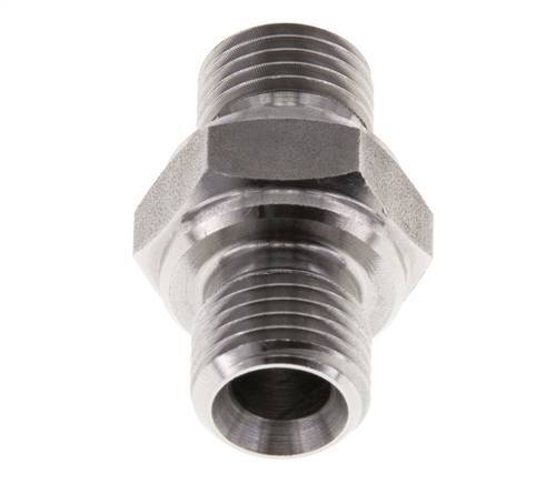 G 1/4'' Acero inoxidable doble espiga 400 Bar - Hidráulico