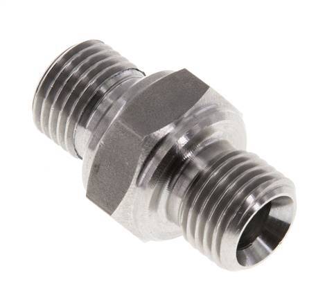 G 1/4'' Acero inoxidable doble espiga 400 Bar - Hidráulico
