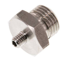G 1/4'' x M5 Acero inoxidable Doble Nipple 40 Bar