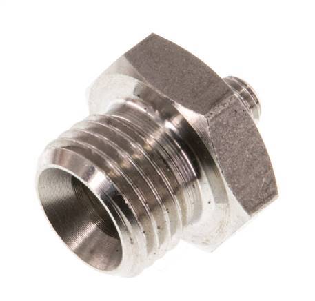 G 1/4'' x M5 Acero inoxidable Doble Nipple 40 Bar