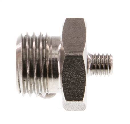 G 1/4'' x M5 Acero inoxidable Doble Nipple 40 Bar