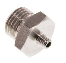 G 1/4'' x M5 Acero inoxidable Doble Nipple 40 Bar