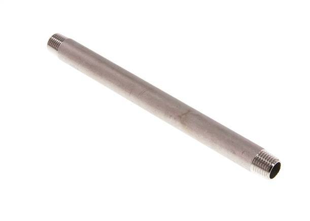R 1/4'' Stainless steel Double Pipe Nipple 20 Bar DIN 2982 - 160mm