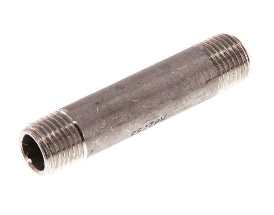 R 1/4'' Stainless steel Double Pipe Nipple 20 Bar DIN 2982 - 60mm