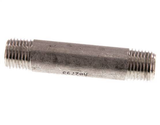 R 1/4'' Stainless steel Double Pipe Nipple 20 Bar DIN 2982 - 60mm
