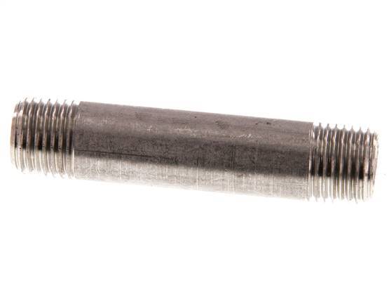 R 1/4'' Stainless steel Double Pipe Nipple 20 Bar DIN 2982 - 60mm