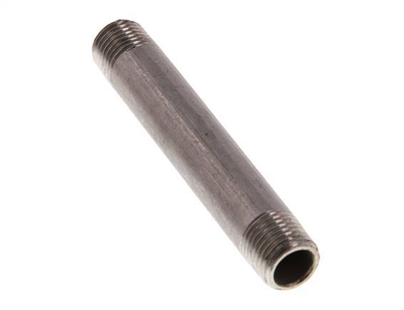 R 1/4'' Stainless steel Double Pipe Nipple 20 Bar DIN 2982 - 80mm