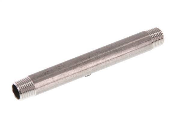 R 1/8'' Stainless steel Double Pipe Nipple 20 Bar DIN 2982 - 100mm