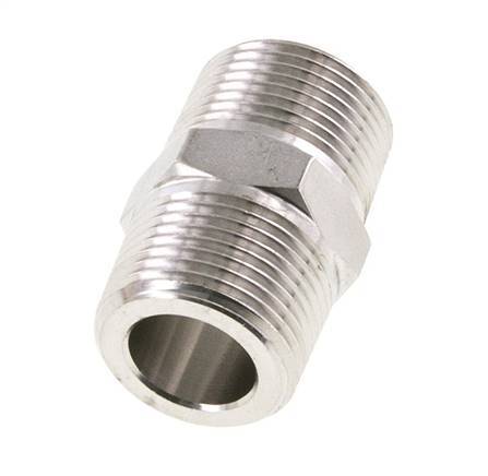 3/4'' NPT Acero inoxidable Espiga doble 170 Bar - Hidráulico