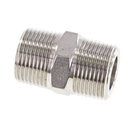 3/4'' NPT Acero inoxidable Espiga doble 170 Bar - Hidráulico