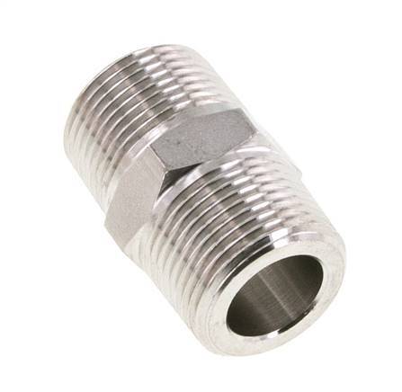 3/4'' NPT Acero inoxidable Espiga doble 170 Bar - Hidráulico