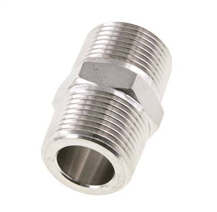 3/4'' NPT Acero inoxidable Espiga doble 170 Bar - Hidráulico