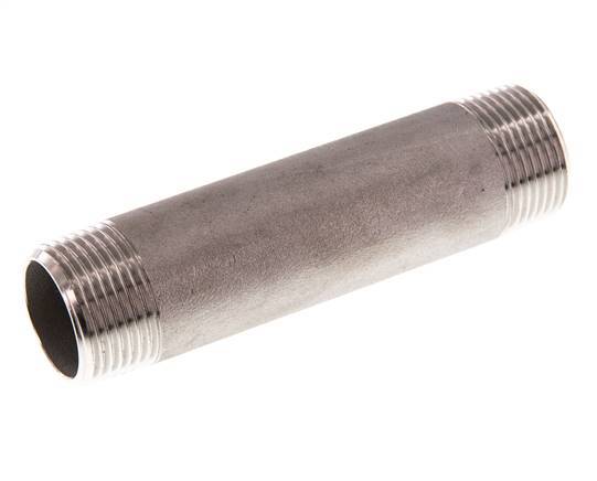 R 3/4'' Stainless steel Double Pipe Nipple 20 Bar DIN 2982 - 100mm