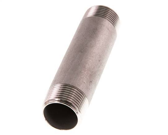 R 3/4'' Stainless steel Double Pipe Nipple 20 Bar DIN 2982 - 100mm