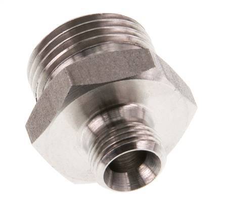 G 3/8'' x G 1/8'' Acero inoxidable de doble espiga 40 Bar
