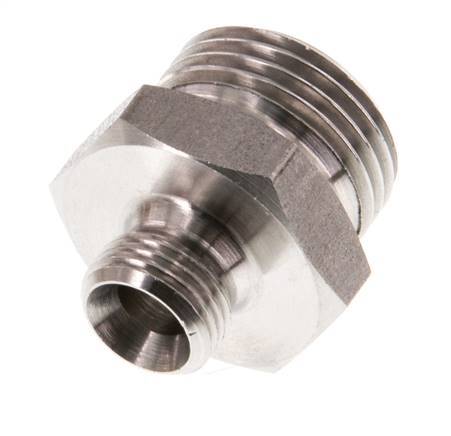 G 3/8'' x G 1/8'' Acero inoxidable de doble espiga 40 Bar