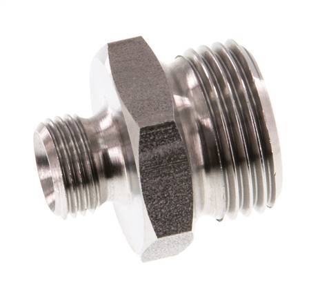 G 3/8'' x G 1/8'' Acero inoxidable de doble espiga 40 Bar