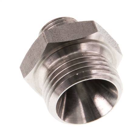 G 3/8'' x G 1/8'' Acero inoxidable de doble espiga 40 Bar
