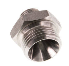 G 3/8'' x G 1/8'' Acero inoxidable de doble espiga 40 Bar