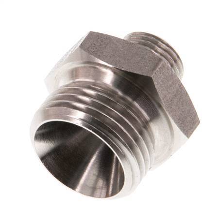 G 3/8'' x G 1/8'' Acero inoxidable de doble espiga 40 Bar