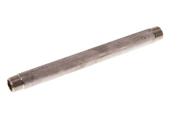R 3/8'' Stainless steel Double Pipe Nipple 20 Bar DIN 2982 - 180mm