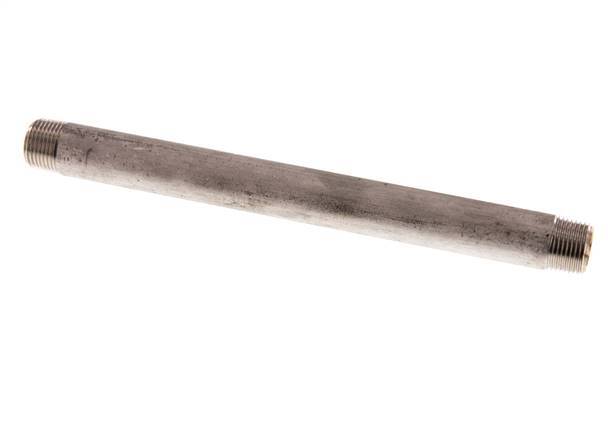 R 3/8'' Stainless steel Double Pipe Nipple 20 Bar DIN 2982 - 180mm