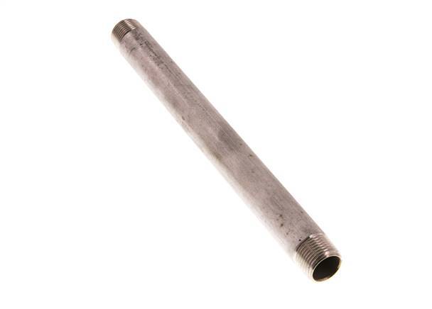 R 3/8'' Stainless steel Double Pipe Nipple 20 Bar DIN 2982 - 180mm