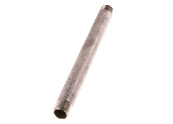 R 3/8'' Stainless steel Double Pipe Nipple 20 Bar DIN 2982 - 180mm